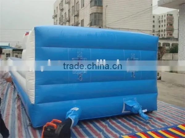 Inflatable bungee run! Double lanes inflatable air runing tracks / inflatable bungee trampoline