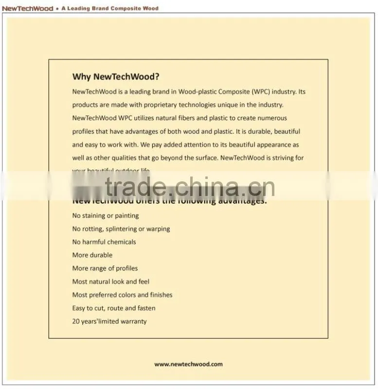 NewTechWood WPC DIY Tile