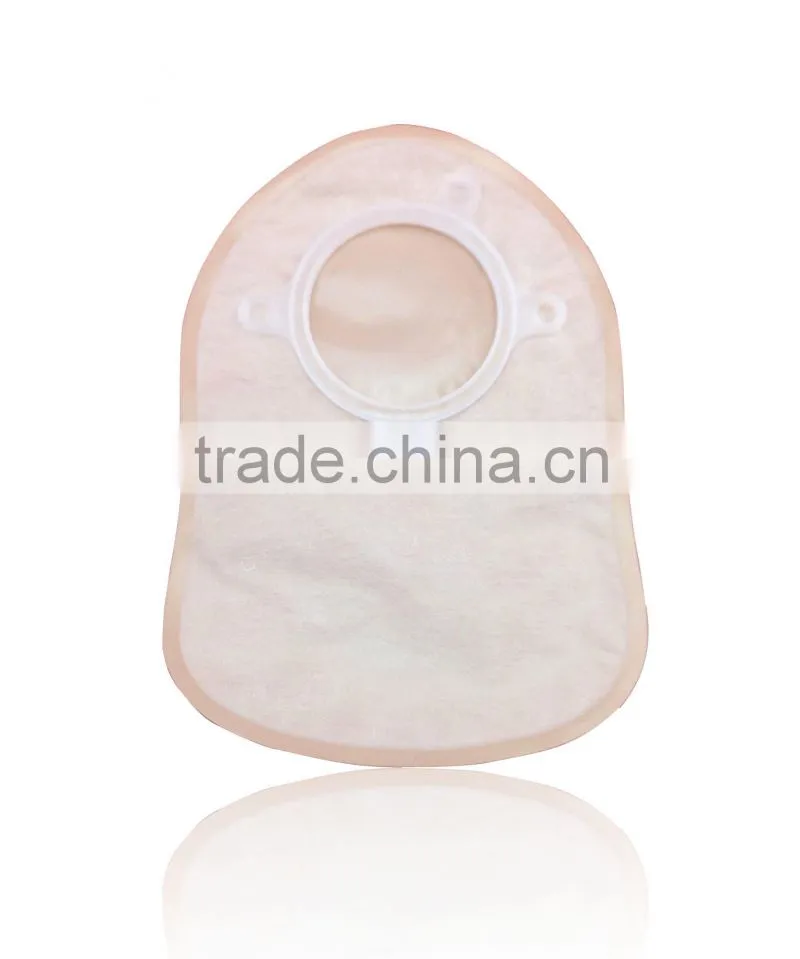 Drainable ostomy bag for two piece ostomy bag