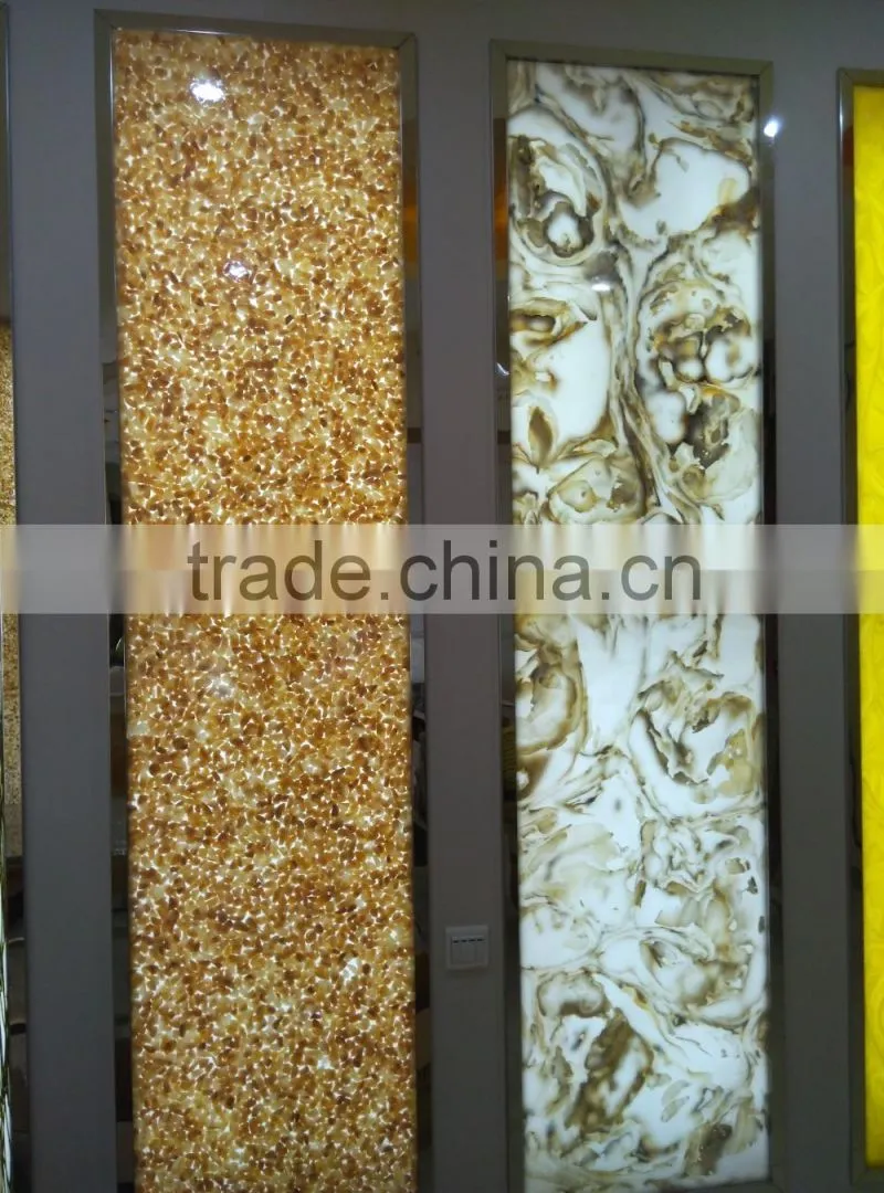 Resin Pebble panel for Wardrobe Door Designs, sliding folding Door Wardrobe
