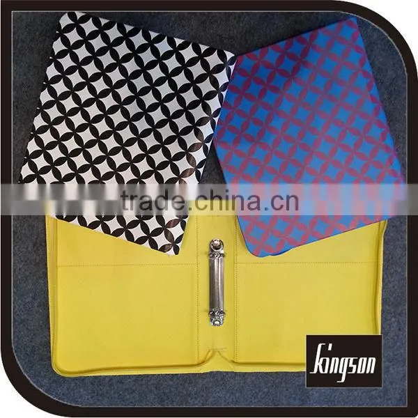 custom logo design pvc clip folder,bone folder