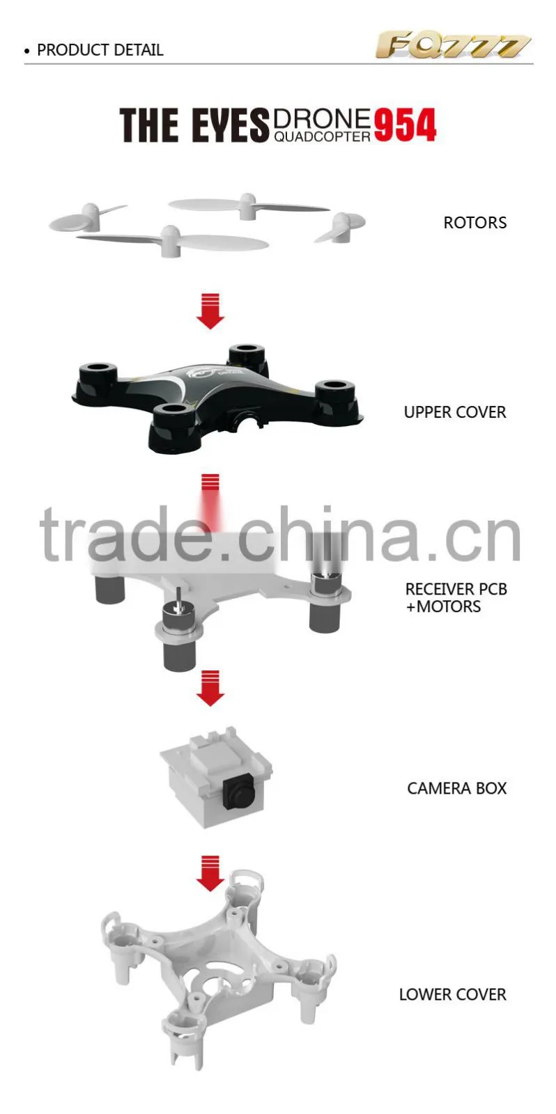2016 New wifi control mini quadcopter with camera