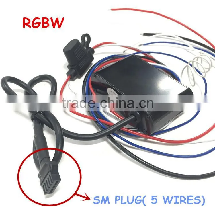 Jinxin 12v RGBW Controller with Wireless Remote for Motorcycle and Auto