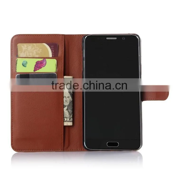 Wholesale Folio Stand Case for Samsung GALAXY Note 5 PU Leather Flip Cover with Wallet