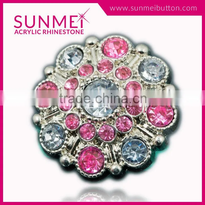 Wholesale Decorative Crystal Button Rhinestone Dress Embellishments