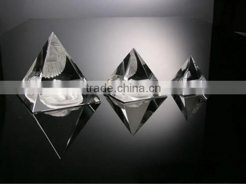 colorful Crystal Pyramid crystal artwork (G-0285)