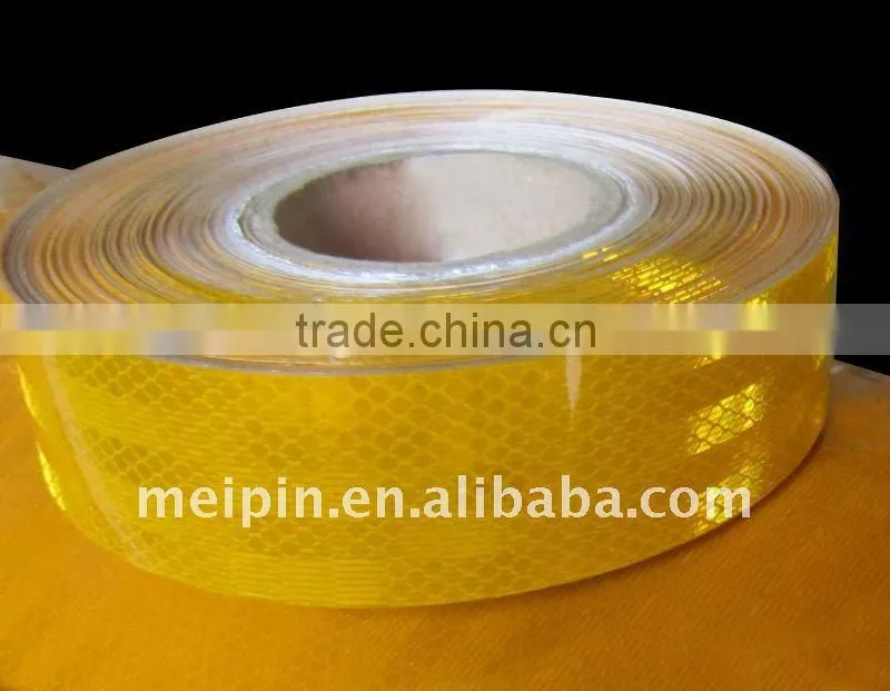 Yellow truck reflective tape