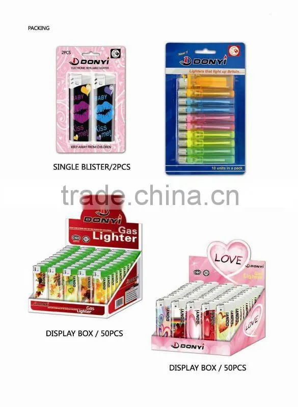 LED plastic lighter with ISO9994 , CPSC and EN13869