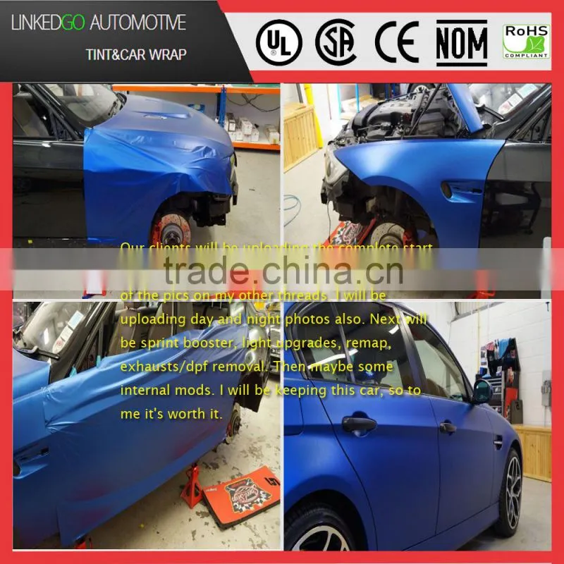 Good Stretchability Vinyl Wrap Wholsale Purple 1.52*30M Self Adhesive Matte Vinyl Wrap Sheets
