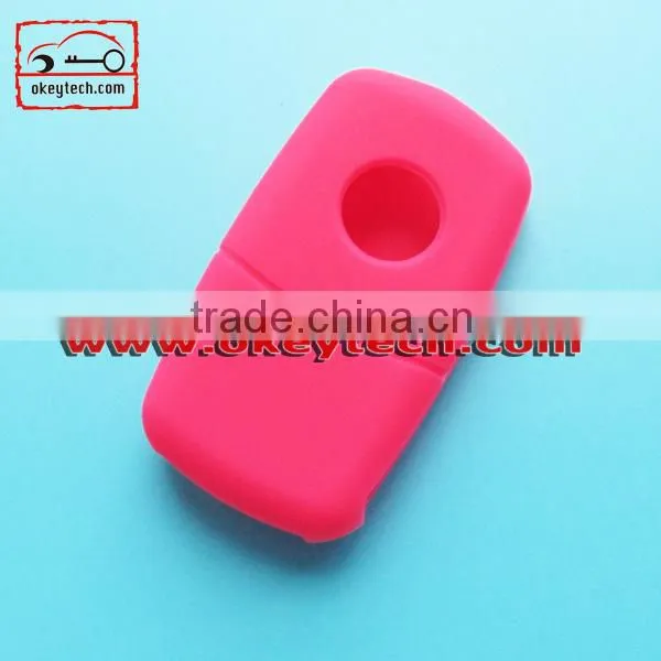 Okeytech silicone key cover VW 3 buttons silicone key cover for silicone car key cover for VW