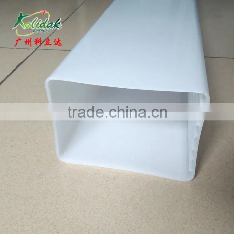 White PC Rectangle pipe lampshade with Slot