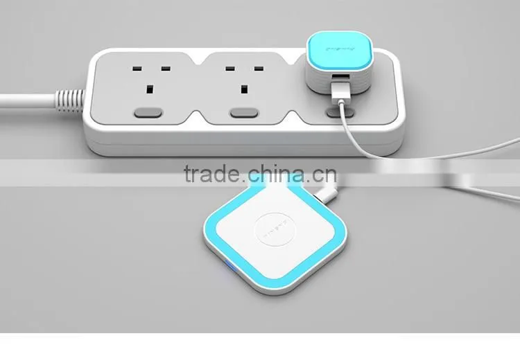 UK Wall Plug Charger With Dual Output, Quick Charger 2.4A With CE