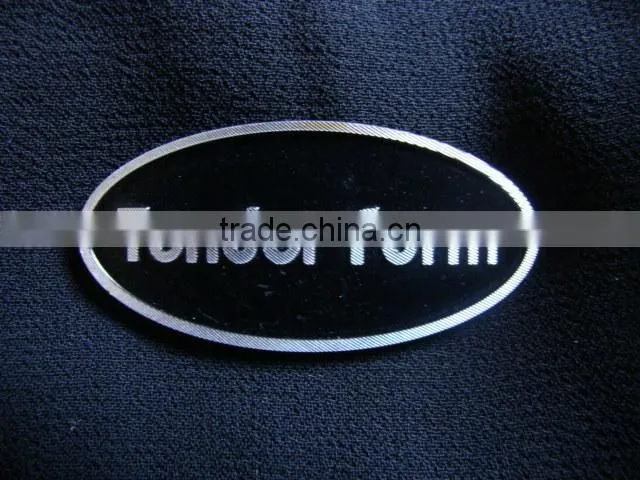 High quality custom metal logo labels