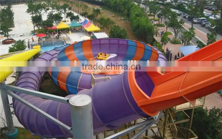 2016 Hot Selling Funny Super Behemoth bowl slide Fiberglass Water Park Amusement for sale