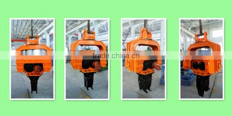 MAXWAY Hydraulic high frequency vibratory pile driving machine, pile drawer machine , H steel sheet Pile machine , Model: DZJ250