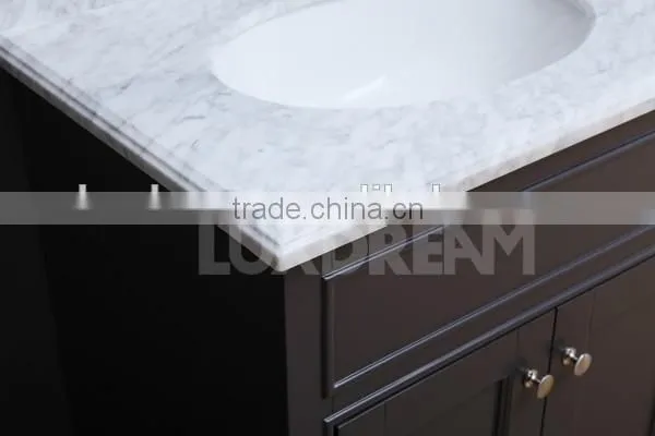30" charcoal solid wood leg USA bathroom vanity