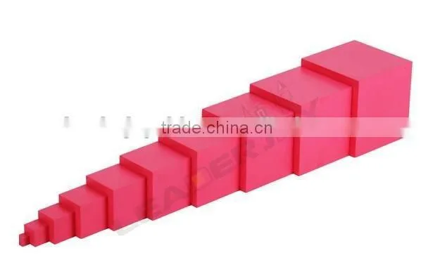 montessori pink tower wooden toys educational montessori