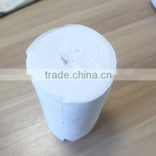 China manufacturer white spunlace meshed spunlace nonwoven cleaning wipes roll