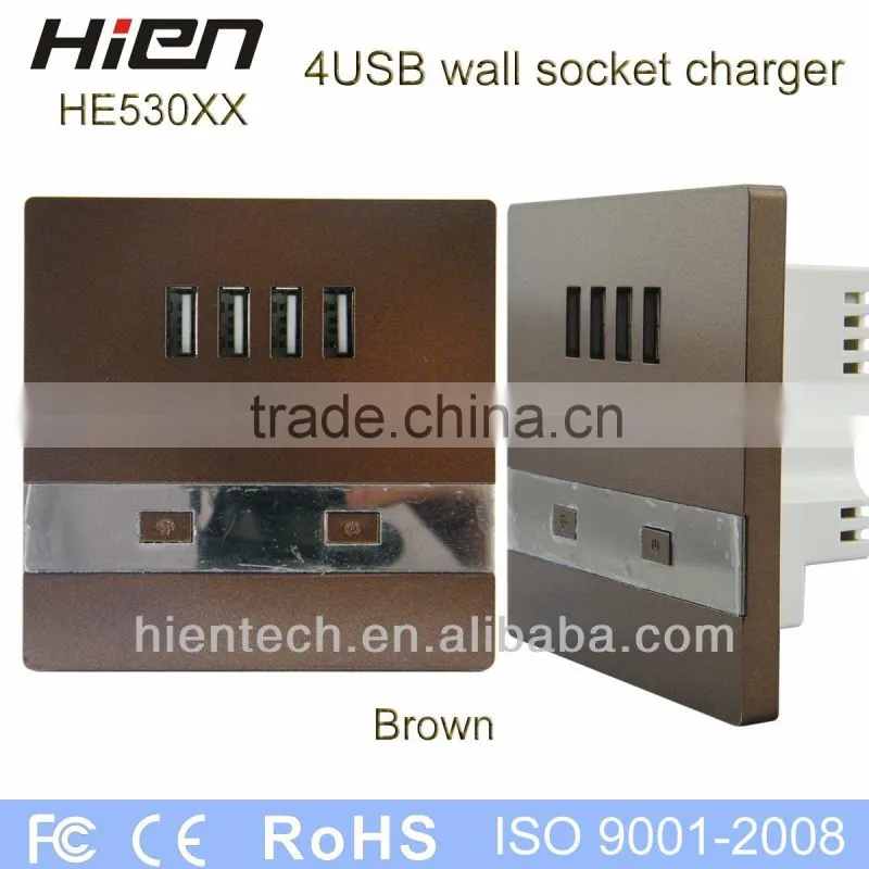 Germany style power board electrical extension socket outlet with USB