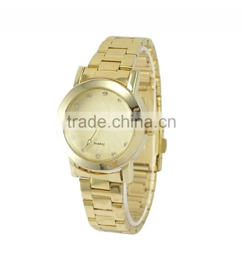 New developed models classical quartz women watches silver and gold color design wrist watch women