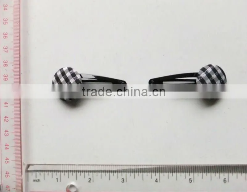 fashion kids snap clips with button