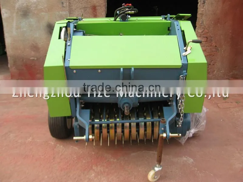 Tractor hay crop bundling machine, Straw hay bundling machine, Straw hay baling machine