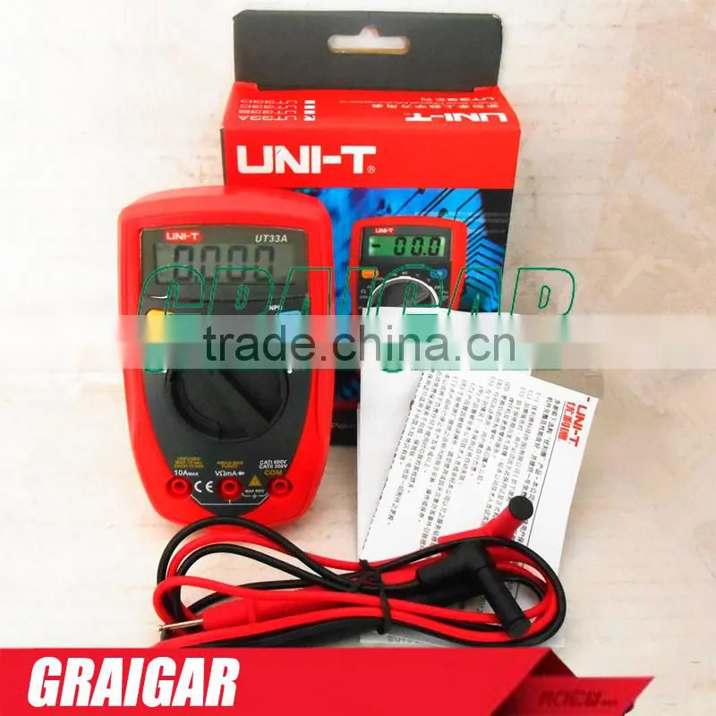 Digital Multimeters Palm Size UNI-T ut33a Auto Range Diode & Data Hold Super Mini pocket multimeter Measure Temperature