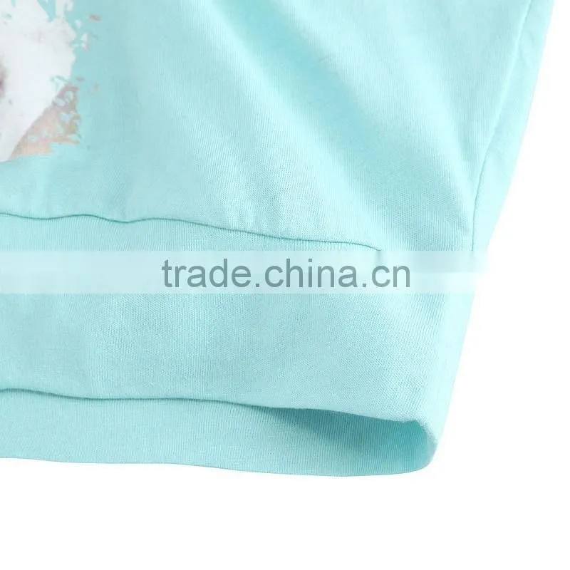 Womens Bat Sleeve T-shirt with Digital Print Design