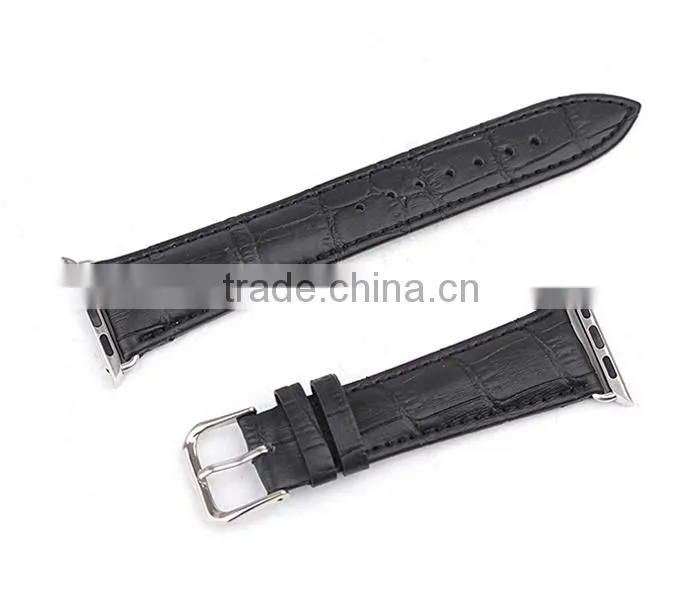 Luxury Exotic Leather Watch Band Genuine Leather Alligator Watch Band for iWatch