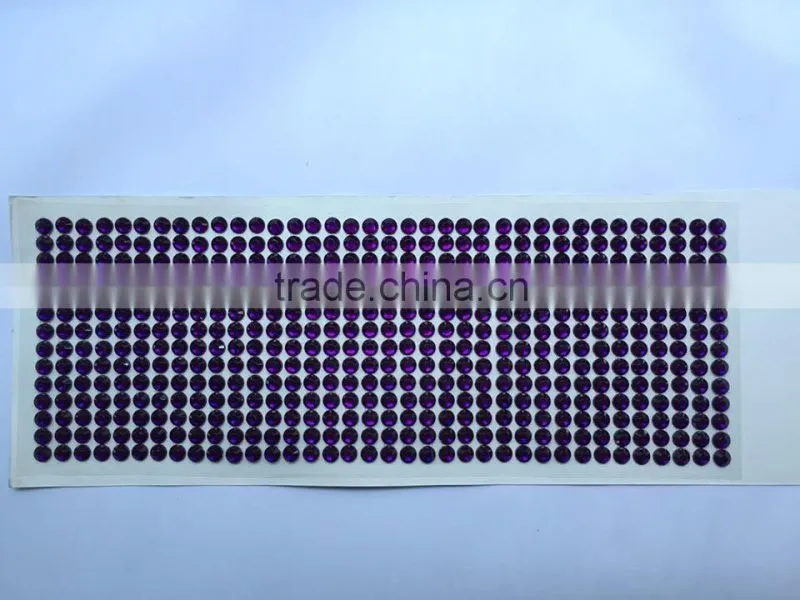 glitter self adhensive diamant crystal rhinestone sticker sheets