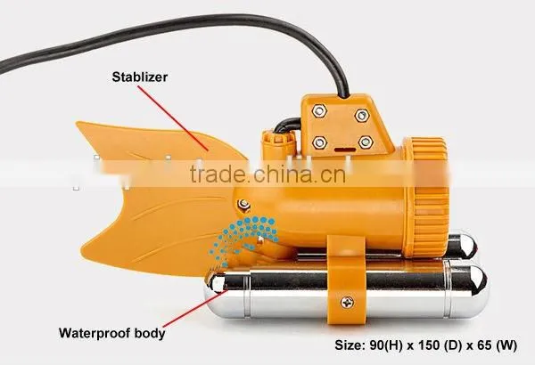 underwater cctv video camera HD 7"LCD screen 1/3 SONY CCD 50m cable, camera can rotate at 360 degree IR White LED lights