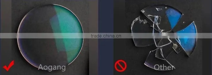 Optical lens manufacturer 1.56 UV400 HMC EMI circle lenses