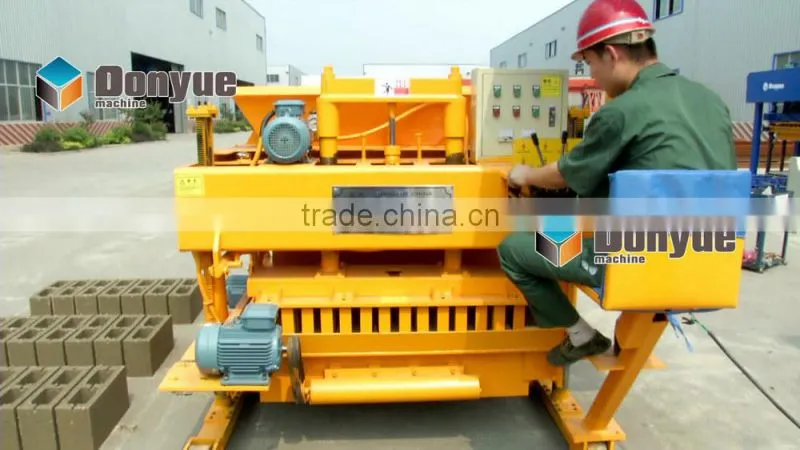 QTM6-25 automatic moving hollow block machine in philippines with big capacity