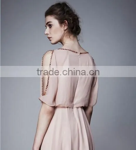 Custom Design Print 100% Silk Dress