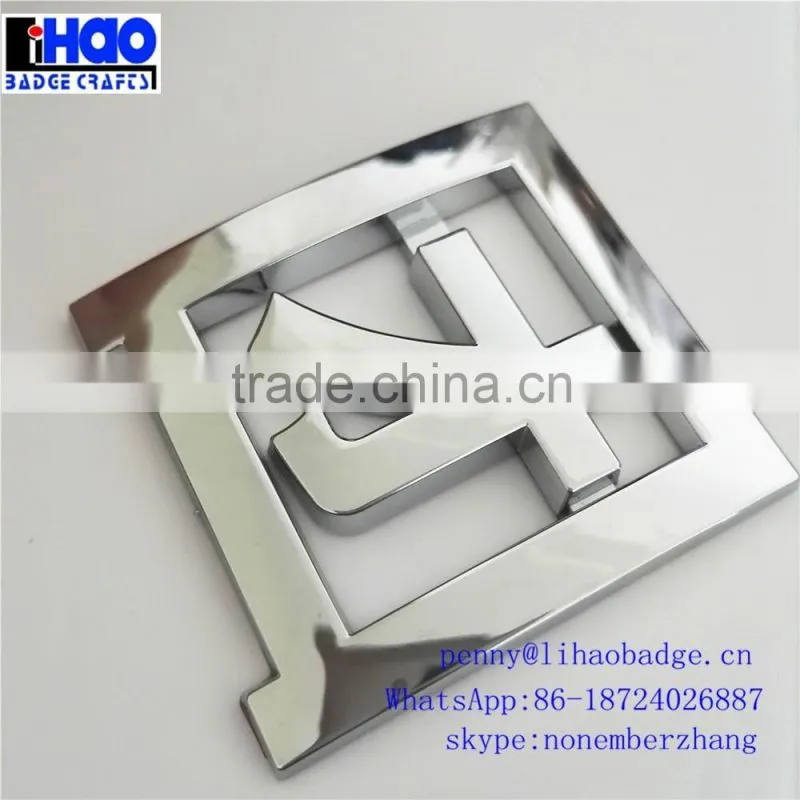 Epoxy and enamel die casting metal american car badge