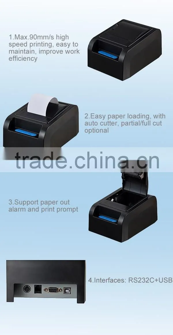 computer destop pos thermal printer 58mm pos printer thermal driver