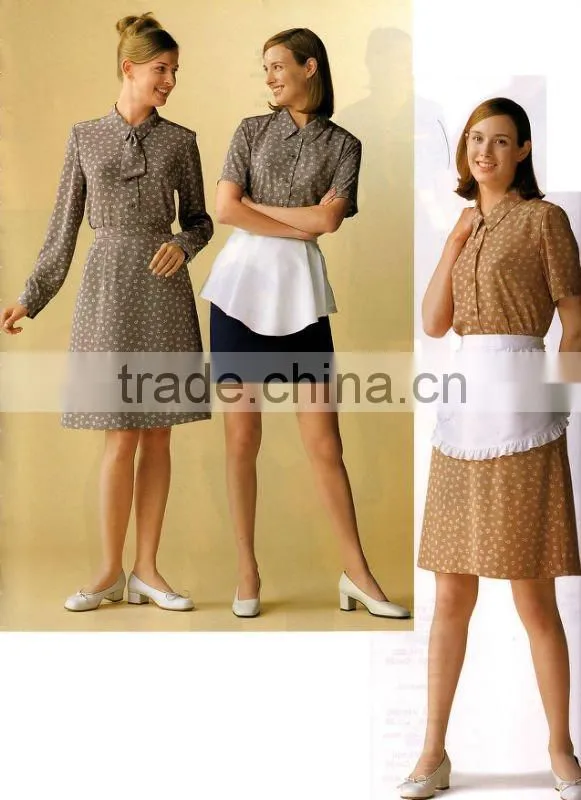 Wholesale tailored resturant receptionist uniform 92