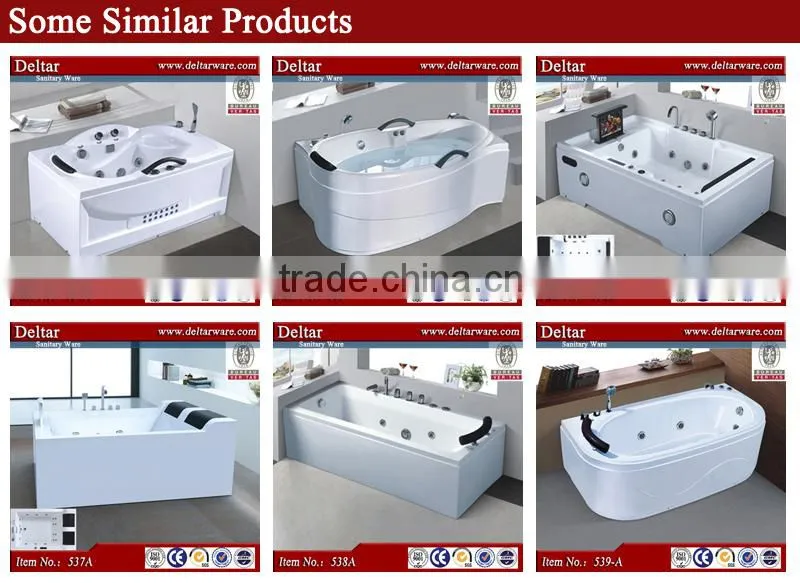 product in china foshan 1 person hot tub, white color heat protect comfortable bathtub, bathroom bathtub with TV