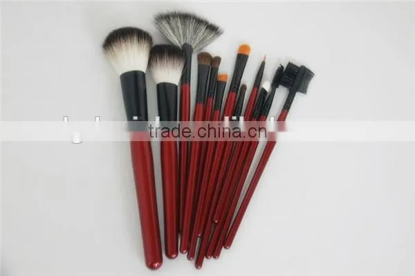 12pcs Red bag personalized beauty brushes Best makeup brush set factory direct