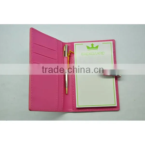 pocket notebook with pen