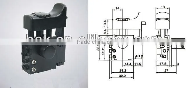 Electric tool switch 6A power tool switch for Hitachi BK-025