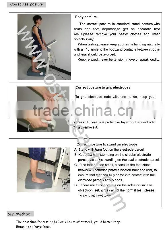 body health analyzer and fat analyzer HA 01