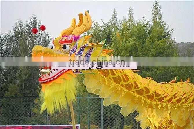 2015 popular selling personized yellow dragon in 18m length