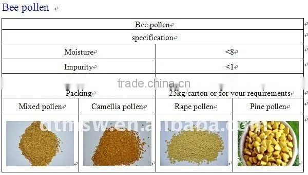 organic bee pollen powder