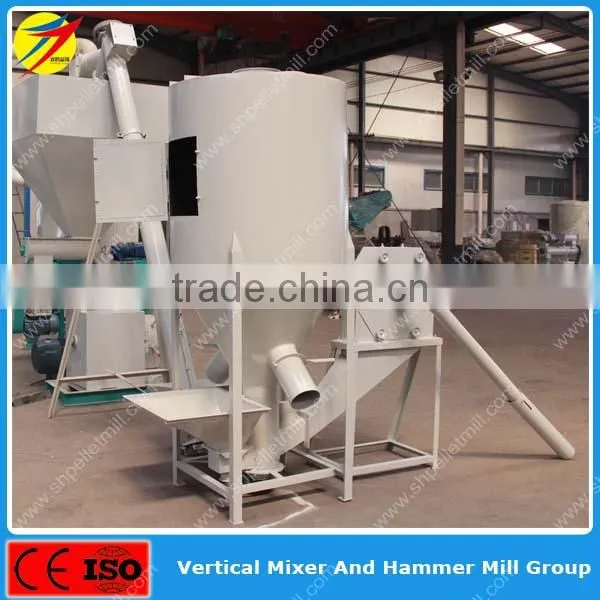 Vertical type factory supply poultry livestock feed grinder blender machine in china