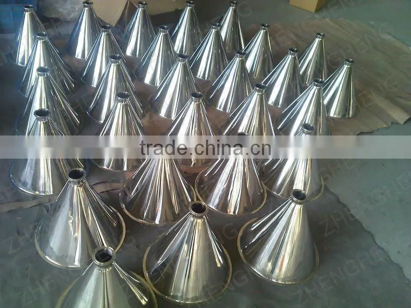 Stainless steelf filling funnel with triclamp and fittings