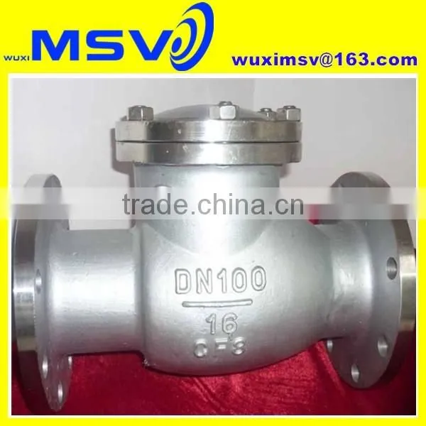 Stainless Steel casting,Check Valve 1/2" to 36" BS 1868,ASME B16.34 ,API 6D