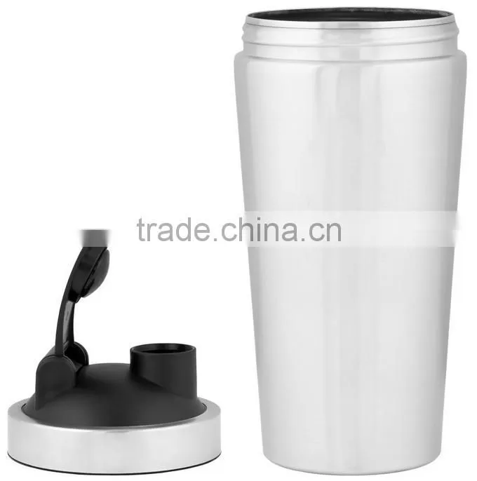 Low MOQ airtight premier protein 750ml 24oz #304 18/8 stainless steel BPA free water bottle shaker workouts athletic nutrition