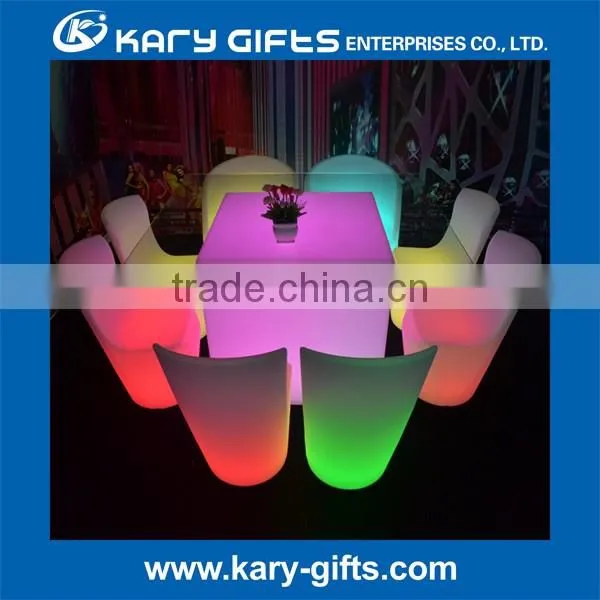 Multi-color Garden LED cube seat Plastic waterproof IP65 LED light cube