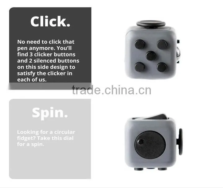 Cheaper Decompression Cube Smooth Button Desk Toy Kids $ adult for Killing Time Relieves Stress Fidget Cube